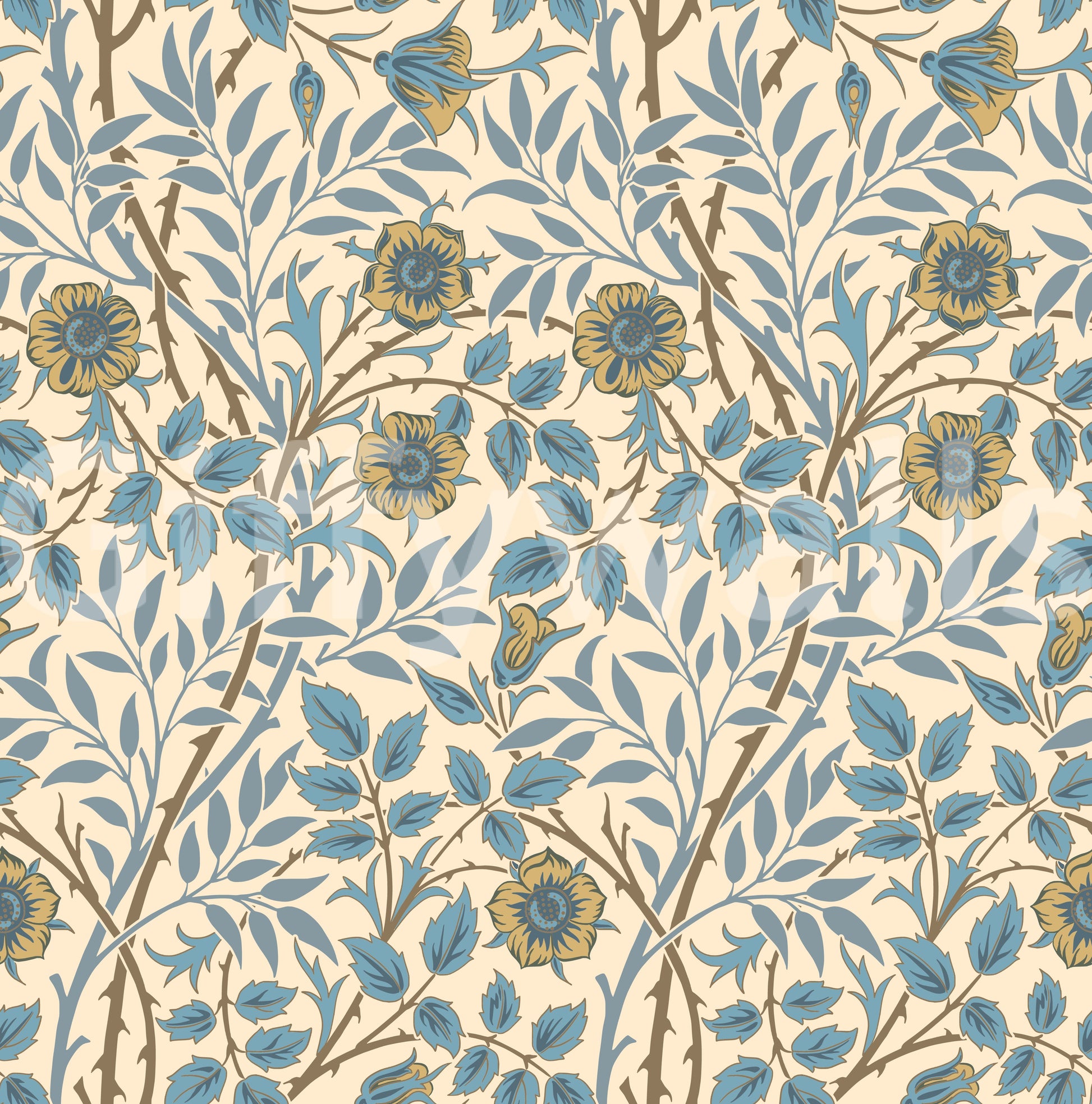 The wallpaper has a smooth, non-reflective matte finish.

