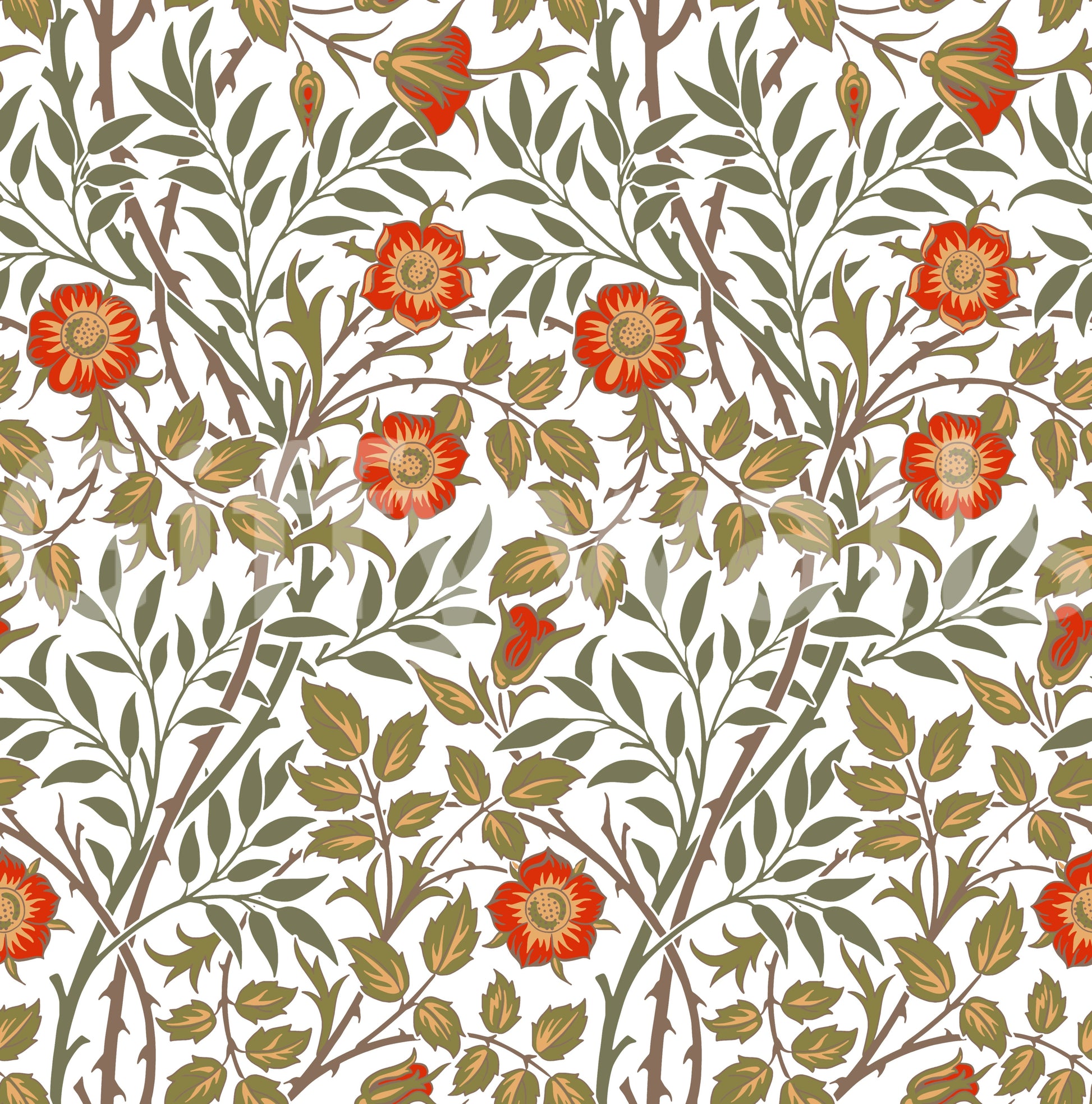 The wallpaper has a smooth, non-reflective matte finish.

