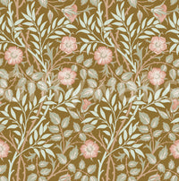 The wallpaper has a smooth, non-reflective matte finish.

