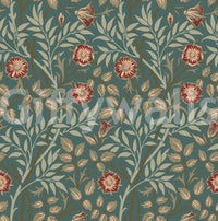 The wallpaper has a smooth, non-reflective matte finish.

