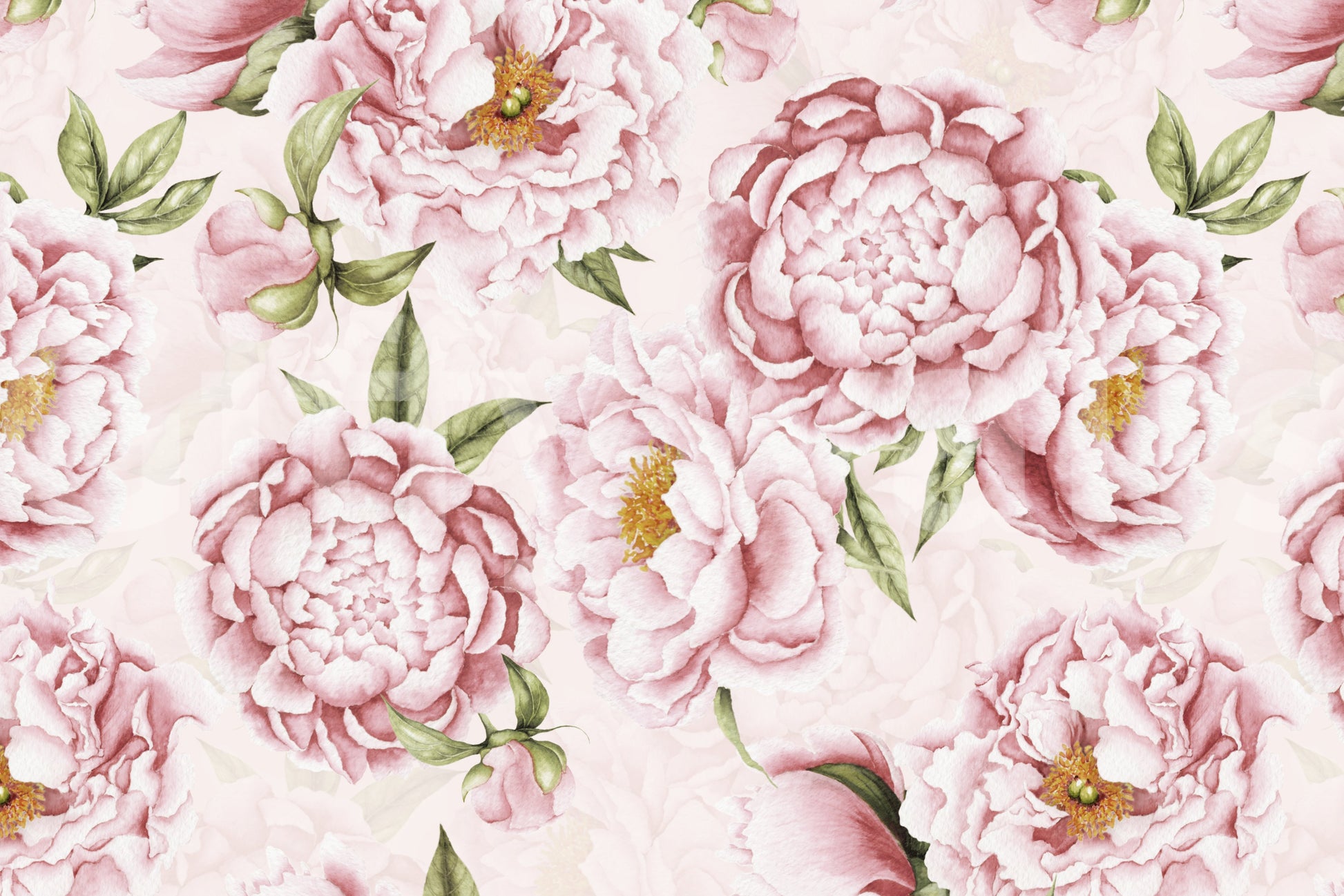 A decorative wall covering with a romantic aesthetic.