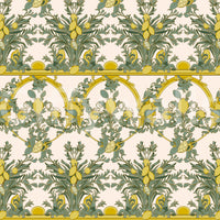 The wallpaper has a lively and fresh feel.

