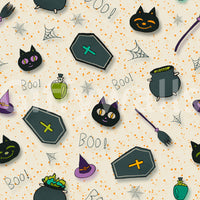 Boo! Halloween Fun Pearl pumpkin wallpaper.