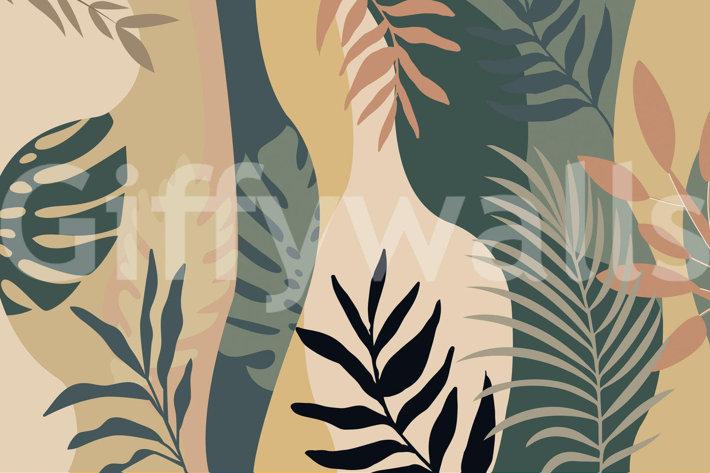 The style is a soft-focus illustration or a painterly design.

