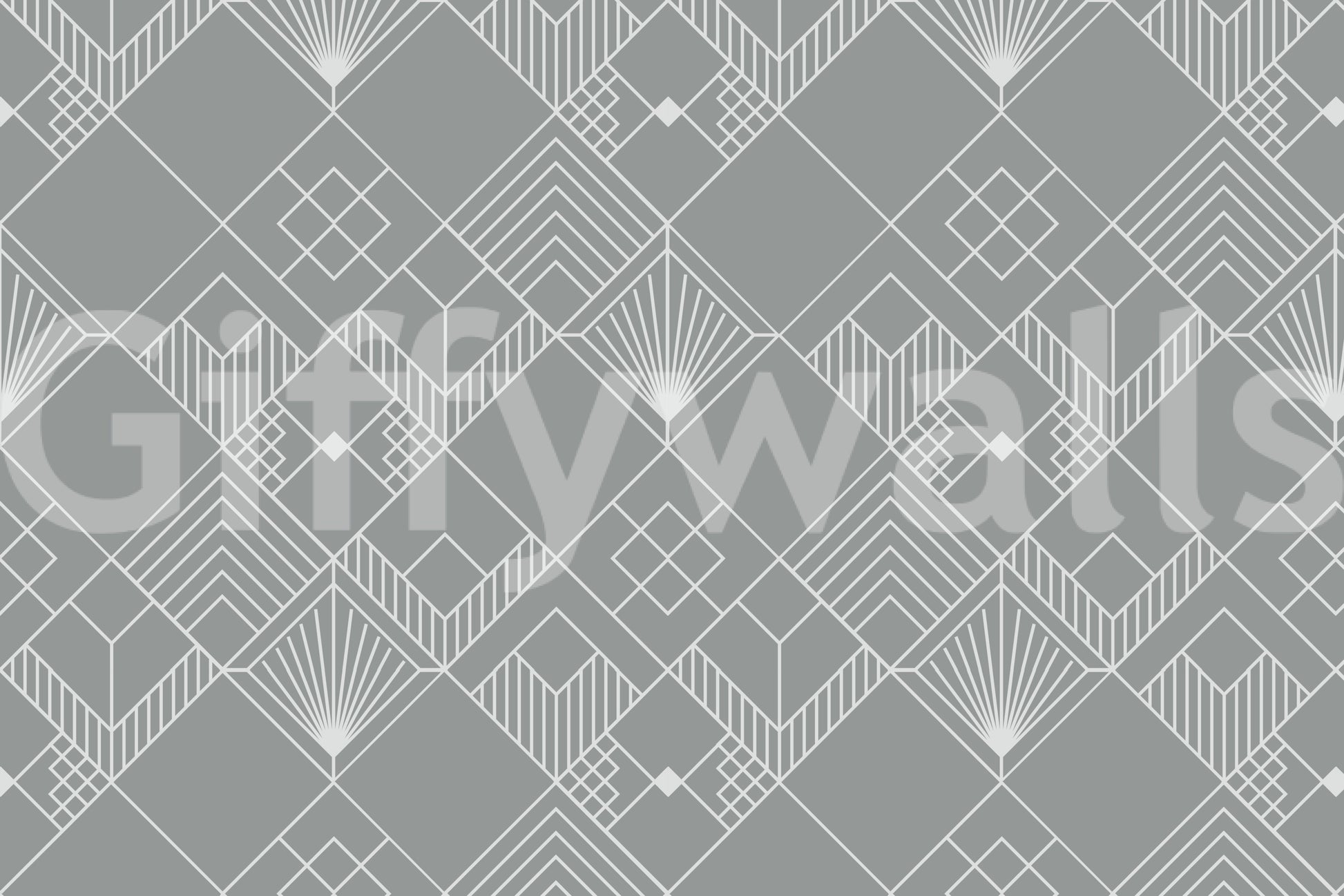 The style is a minimalist graphic design with an art deco feel.

