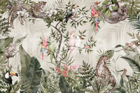 The style is a soft-focus illustration or a painterly design.

