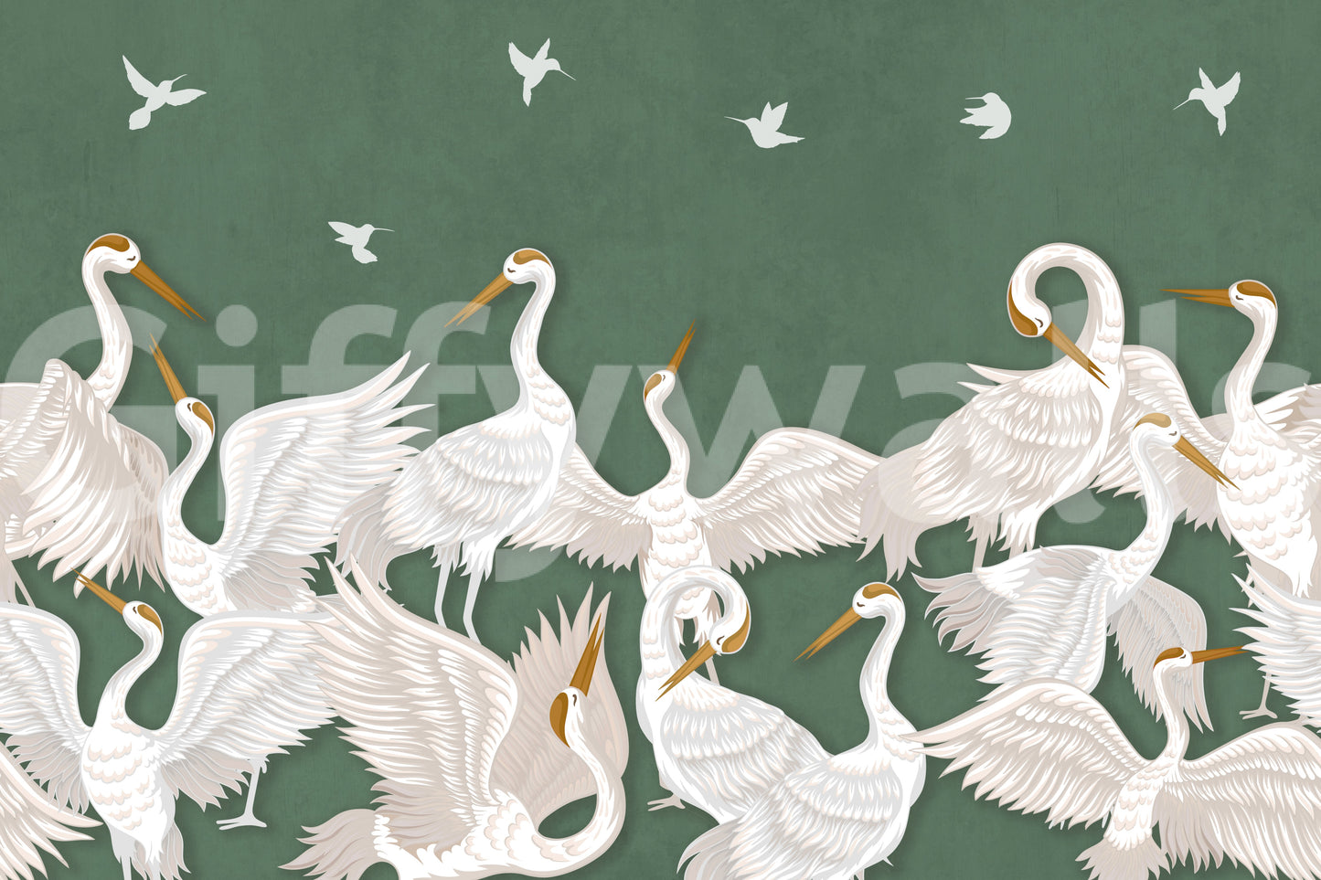 Emerald flight, peaceful and calm

