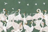 Emerald flight, peaceful and calm

