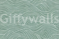 Sage & serene waves, peaceful and calm

