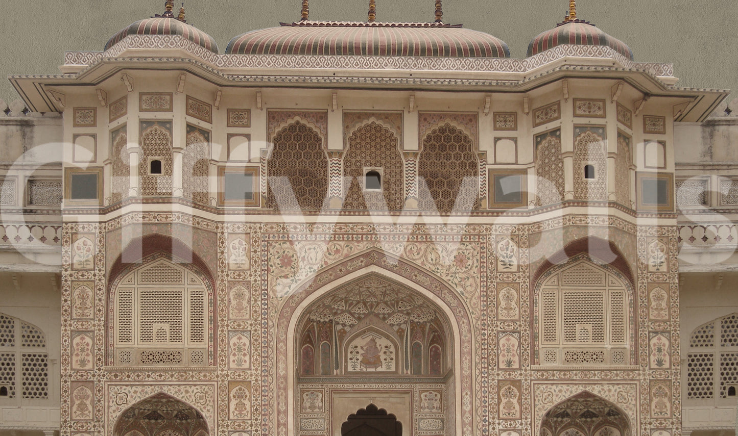 The style is a soft-focus illustration or a painterly design.

