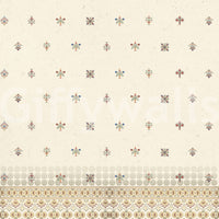 The style is a soft-focus illustration or a painterly design.

