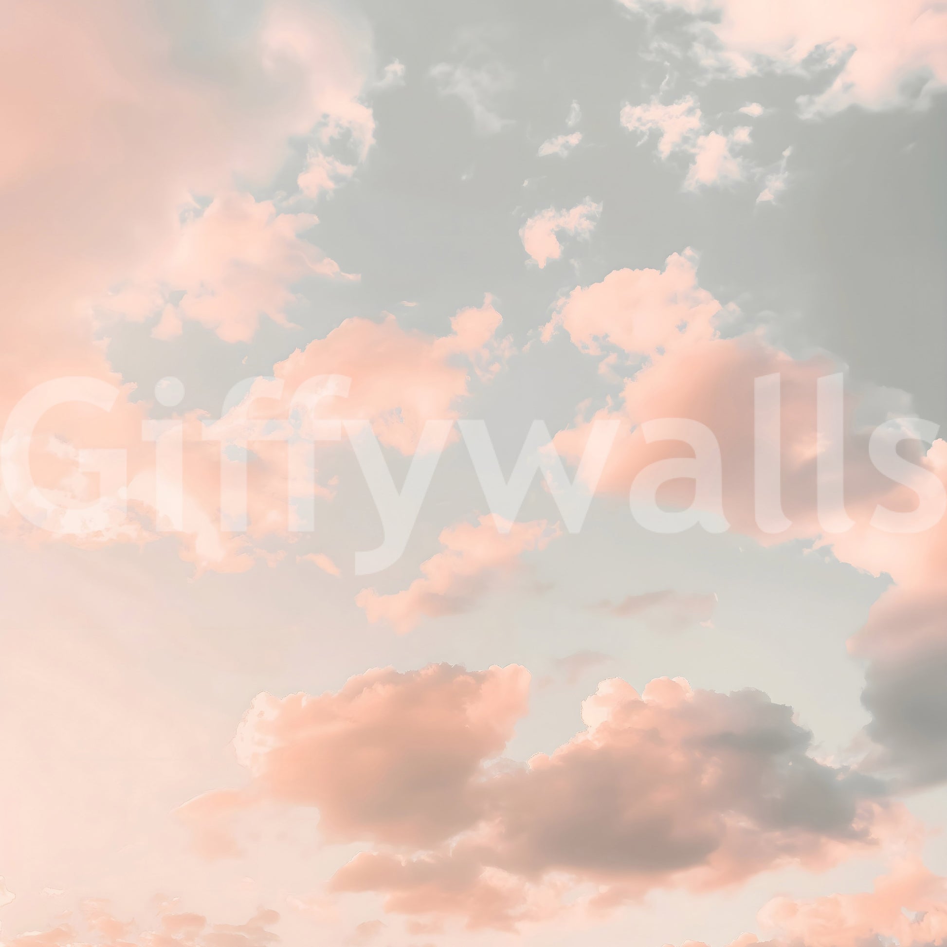 Peach pastel sky, peaceful and calm

