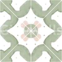 Wallpaper with a pattern of classic squares

