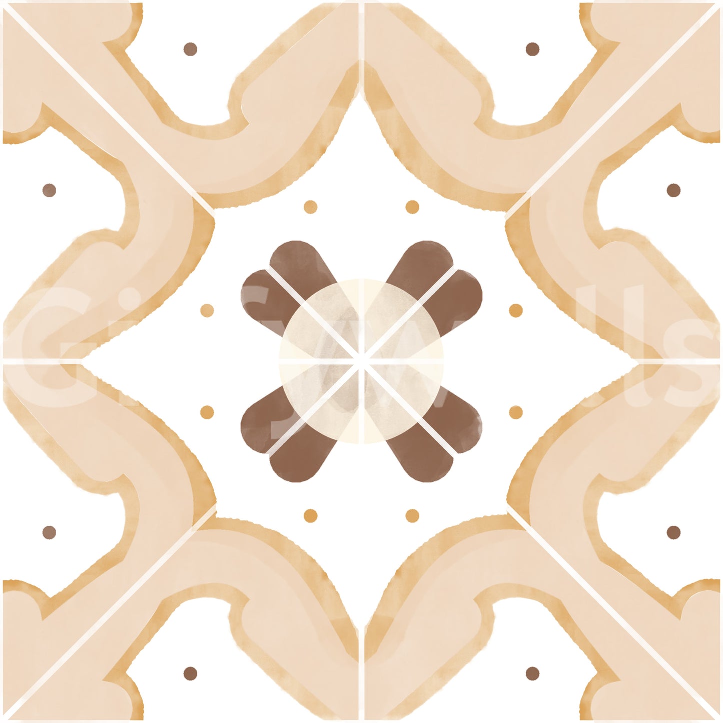 Wall decor with a warm, earthy tone

