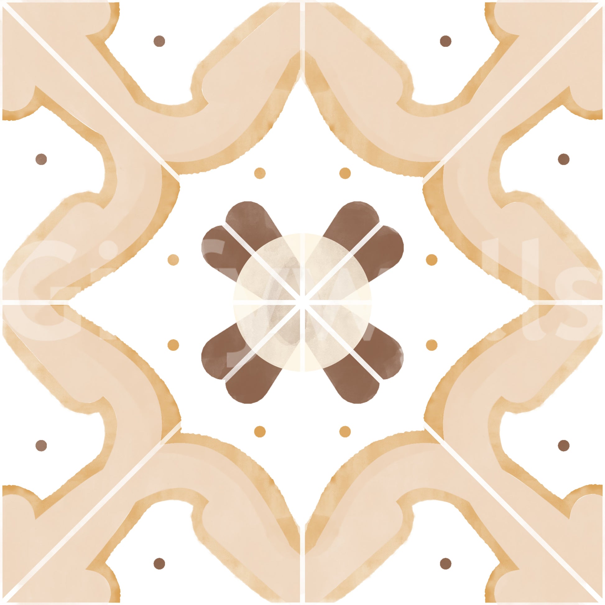 Wall decor with a warm, earthy tone

