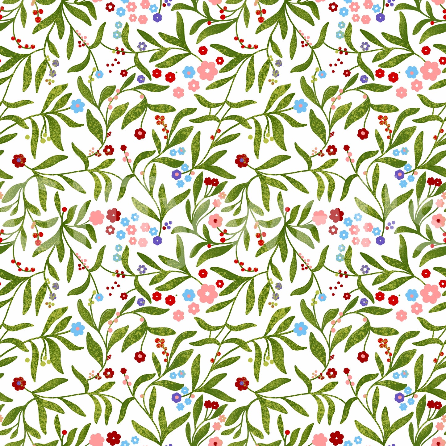 A detail of the festive and playful tones in the design.