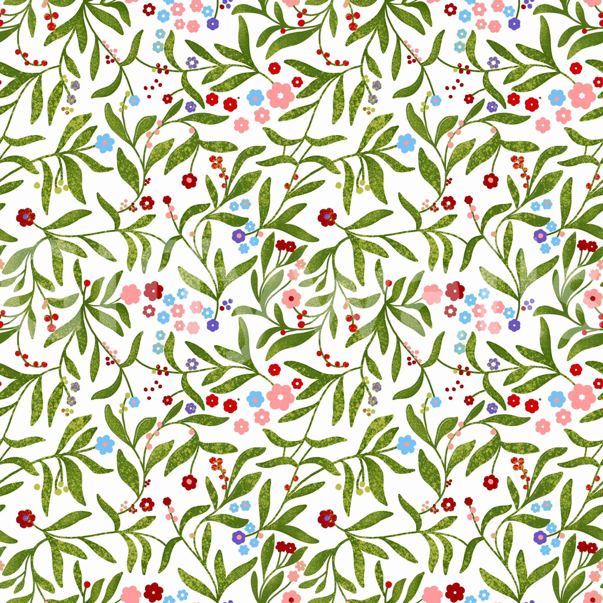 A detail of the festive and playful tones in the design.