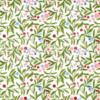 A detail of the festive and playful tones in the design.