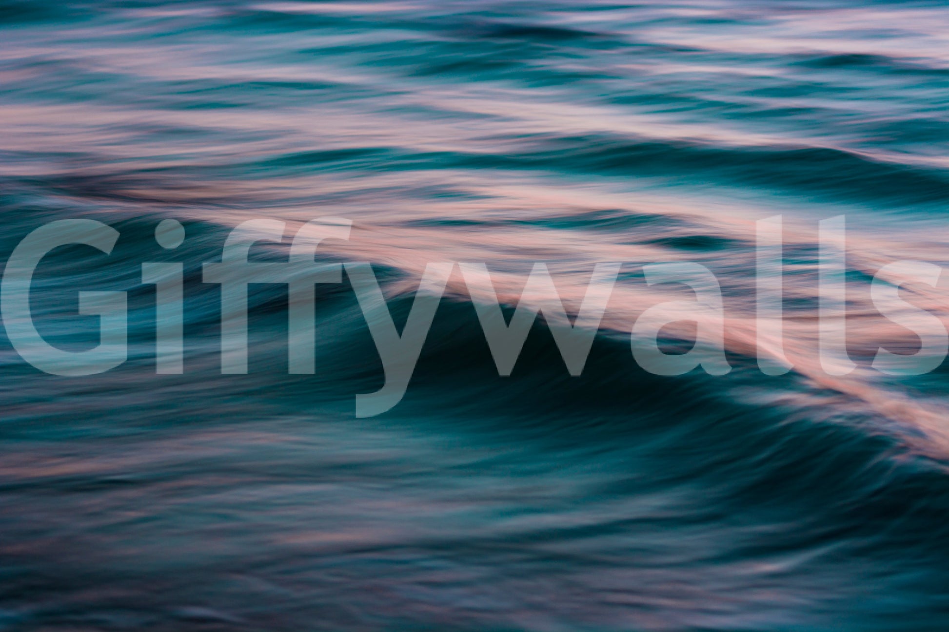 A high-quality serene ocean wall mural for walls.

