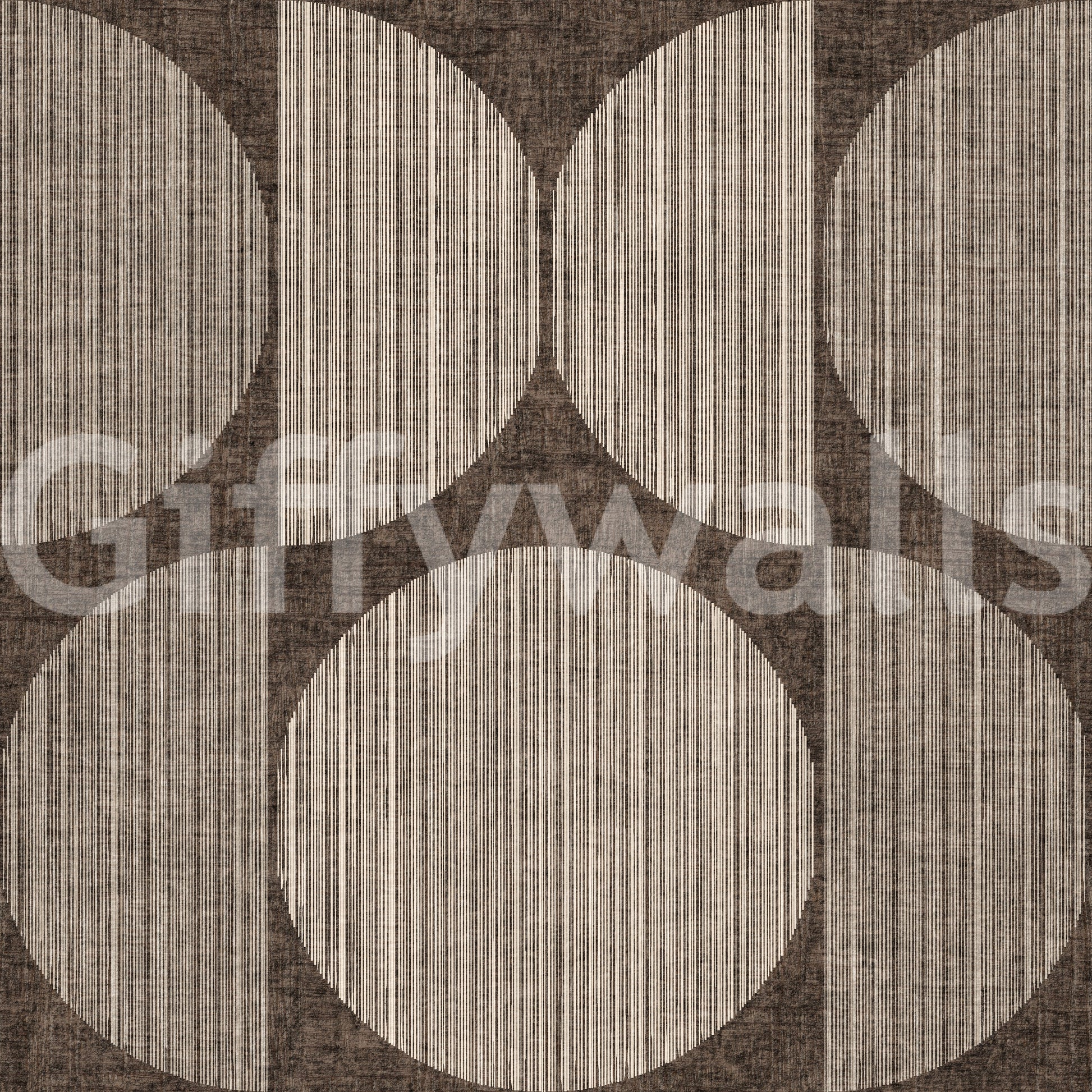 A high-quality brown geometric wall mural for walls.

