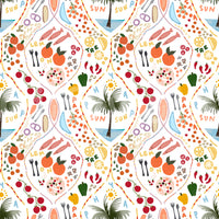 A high-quality serene island wall mural for walls.

