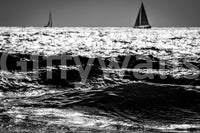 A high-quality serene ocean wall mural for walls.

