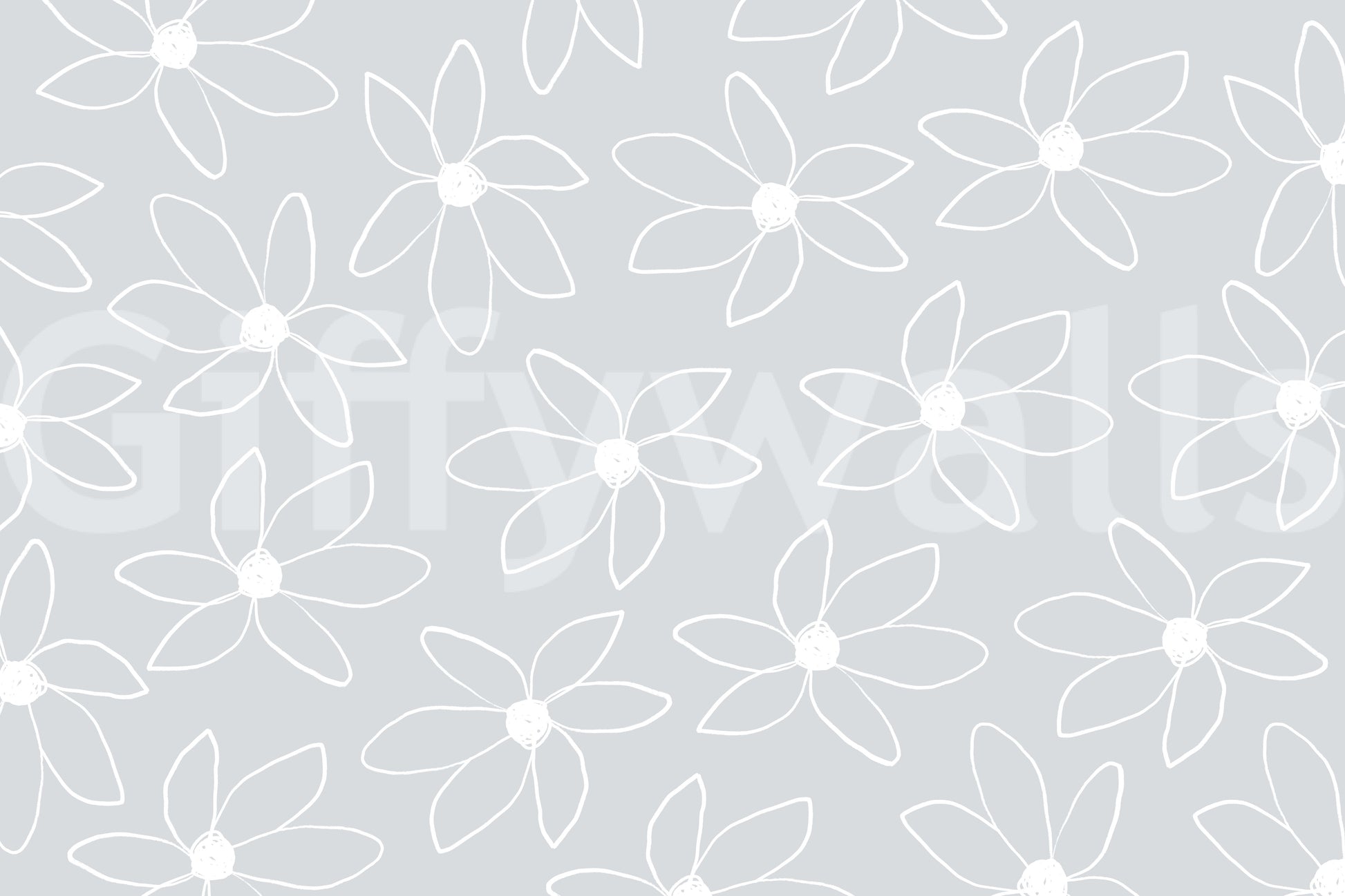A high-quality minimalist flower wall mural for walls.

