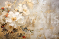 A high-quality serene flower wall mural for walls.

