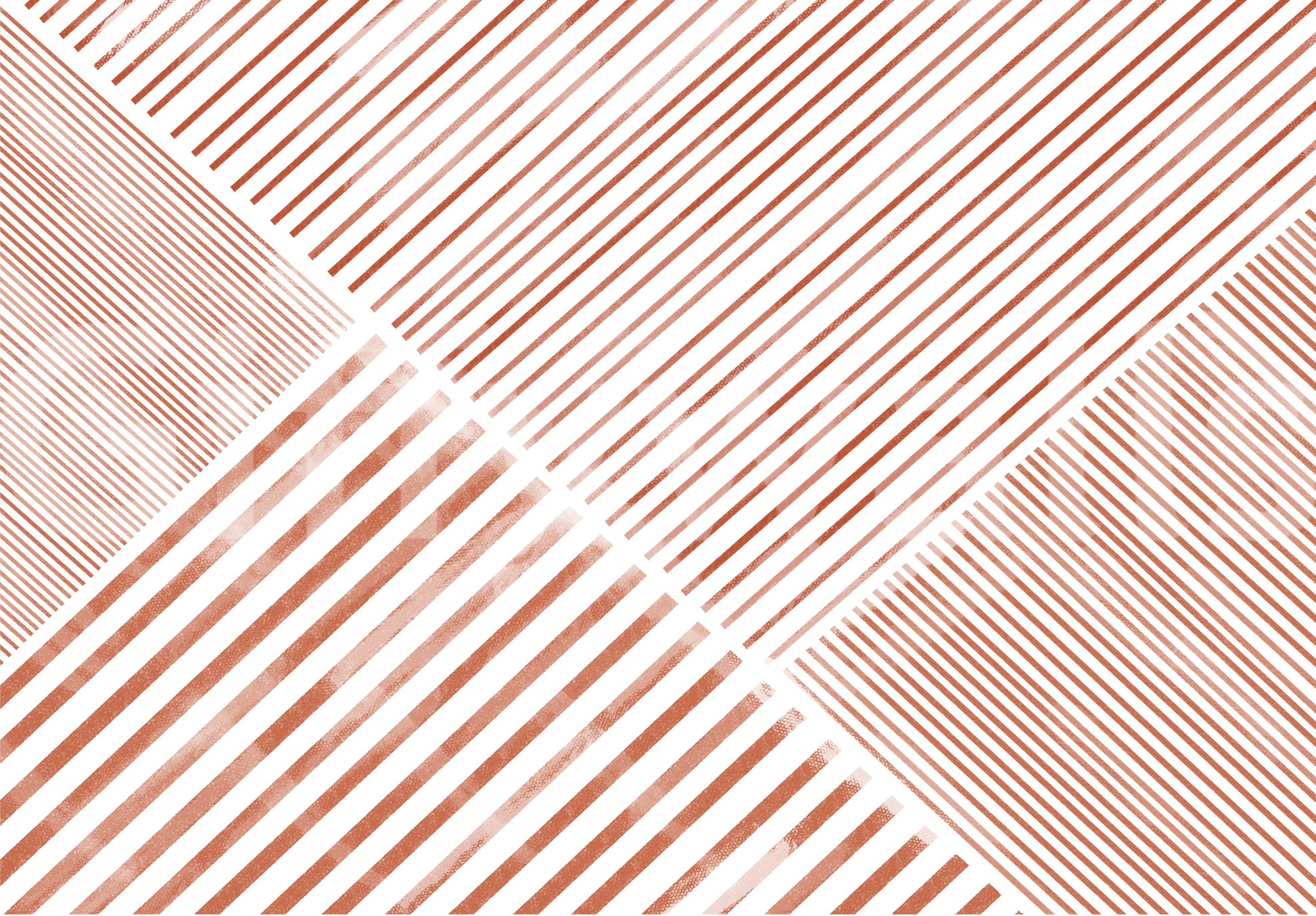 A calming modern pattern wallpaper mural that defines a space.