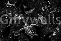 A high-quality serene galaxy wall mural for walls.