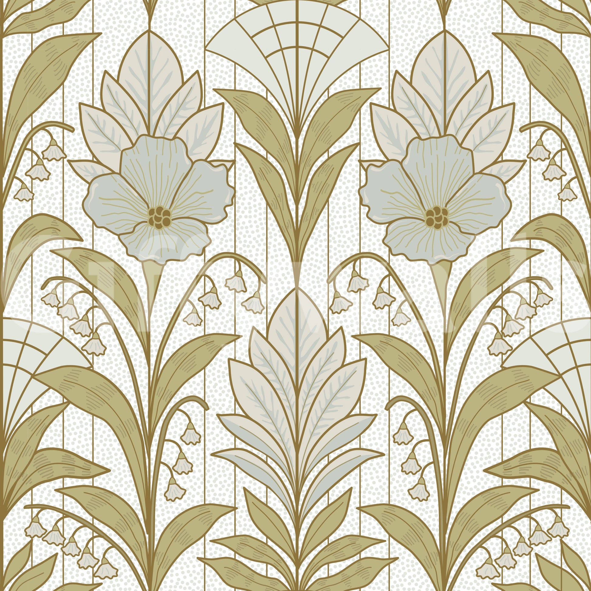 A high-quality serene flower wall mural for walls.