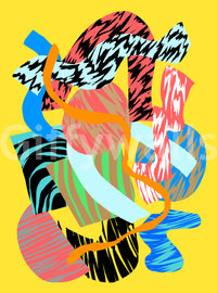 A high-quality minimalist wall mural in vibrant green.

