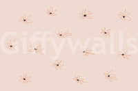 A high-quality serene flower wall mural for walls.