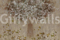 A high-quality serene flower wall mural for walls.