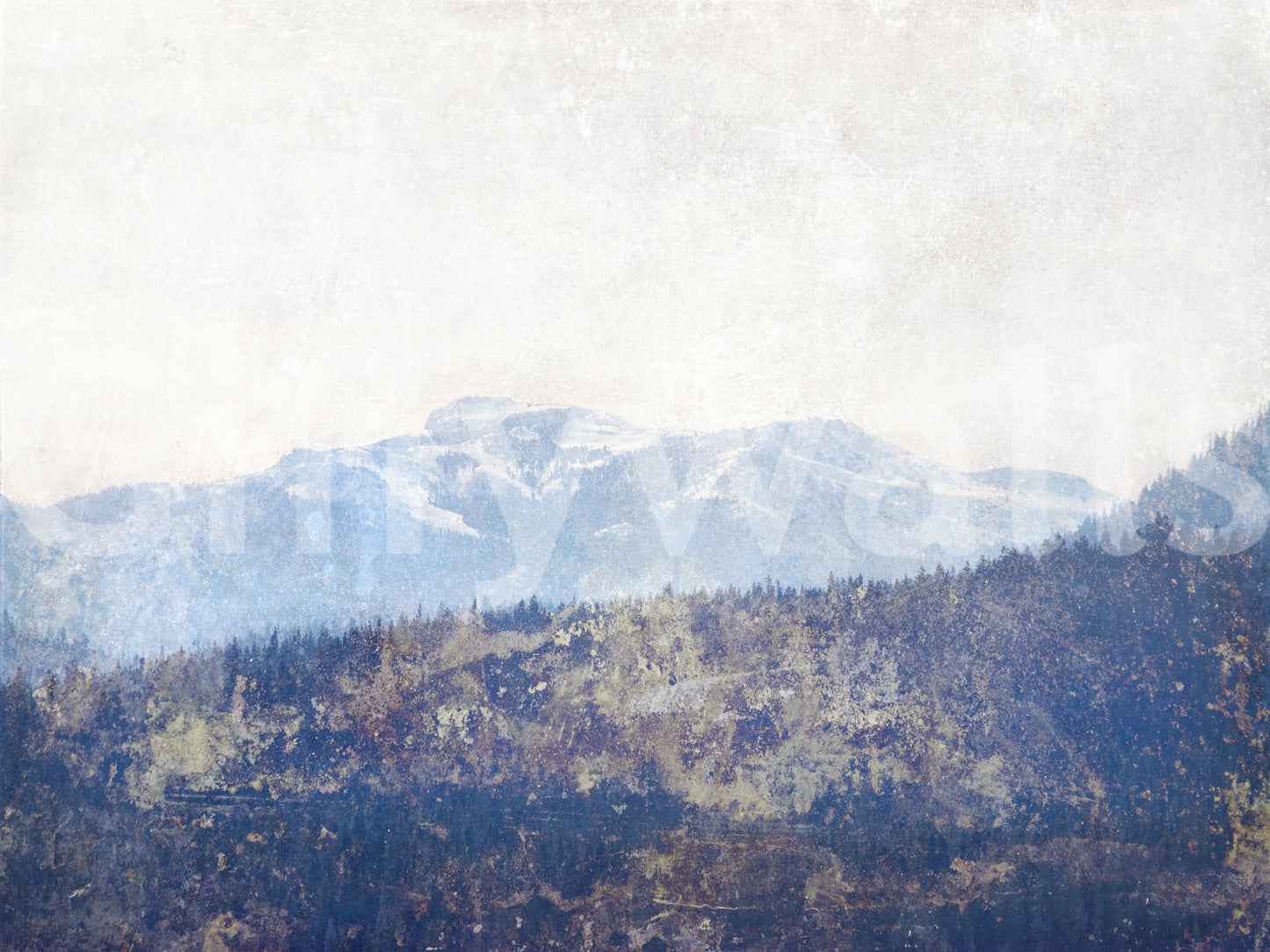 Mountain Vista Texture Wall Mural -2671432