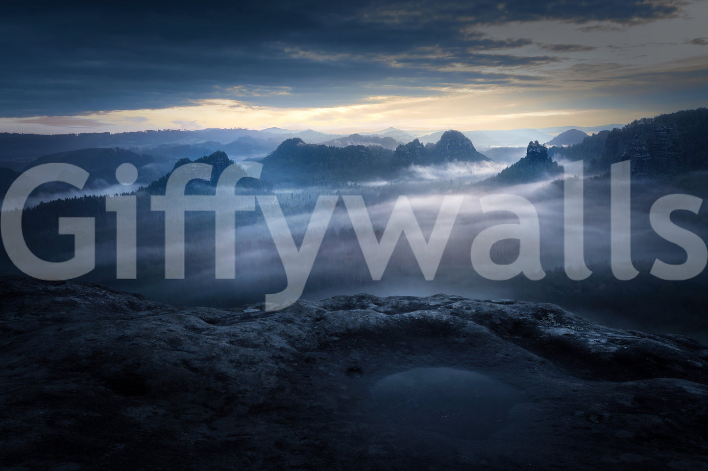 Twilight Mountain Dream Wall Mural -2361364