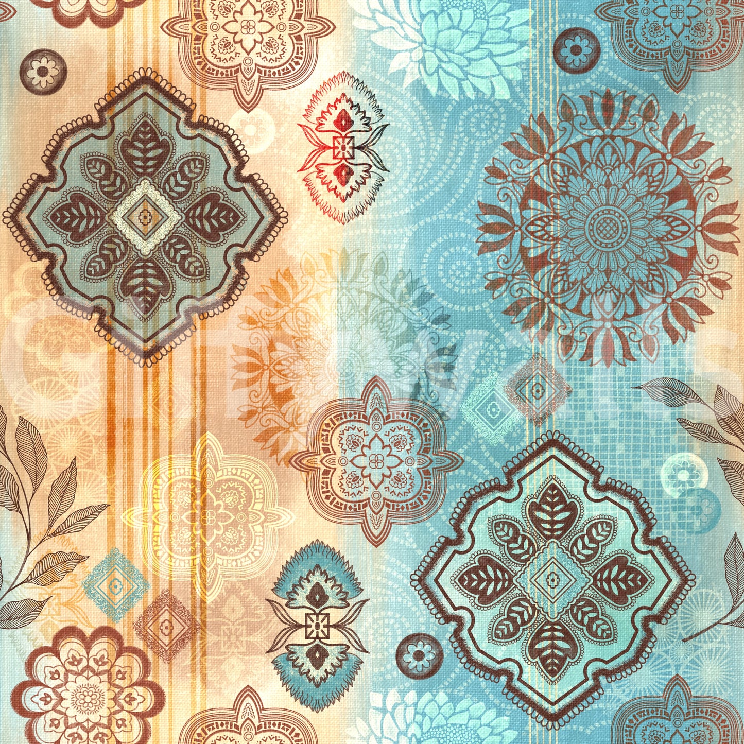 Earthy Boho Chic Wallpaper — modern bohemian design with natural color palette and textures.