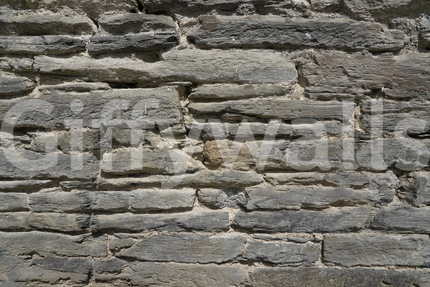 Grey Stone Layers Wall Mural -2566575