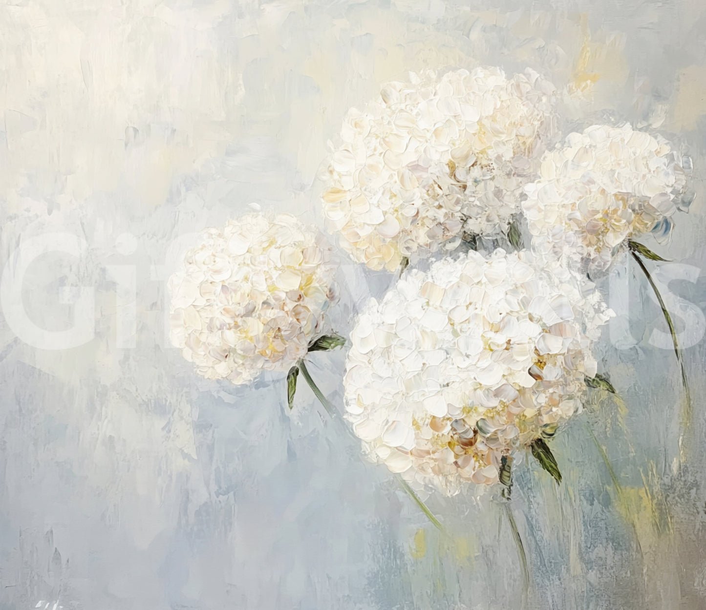 Soft Bloom: Floral Impression Wall Mural