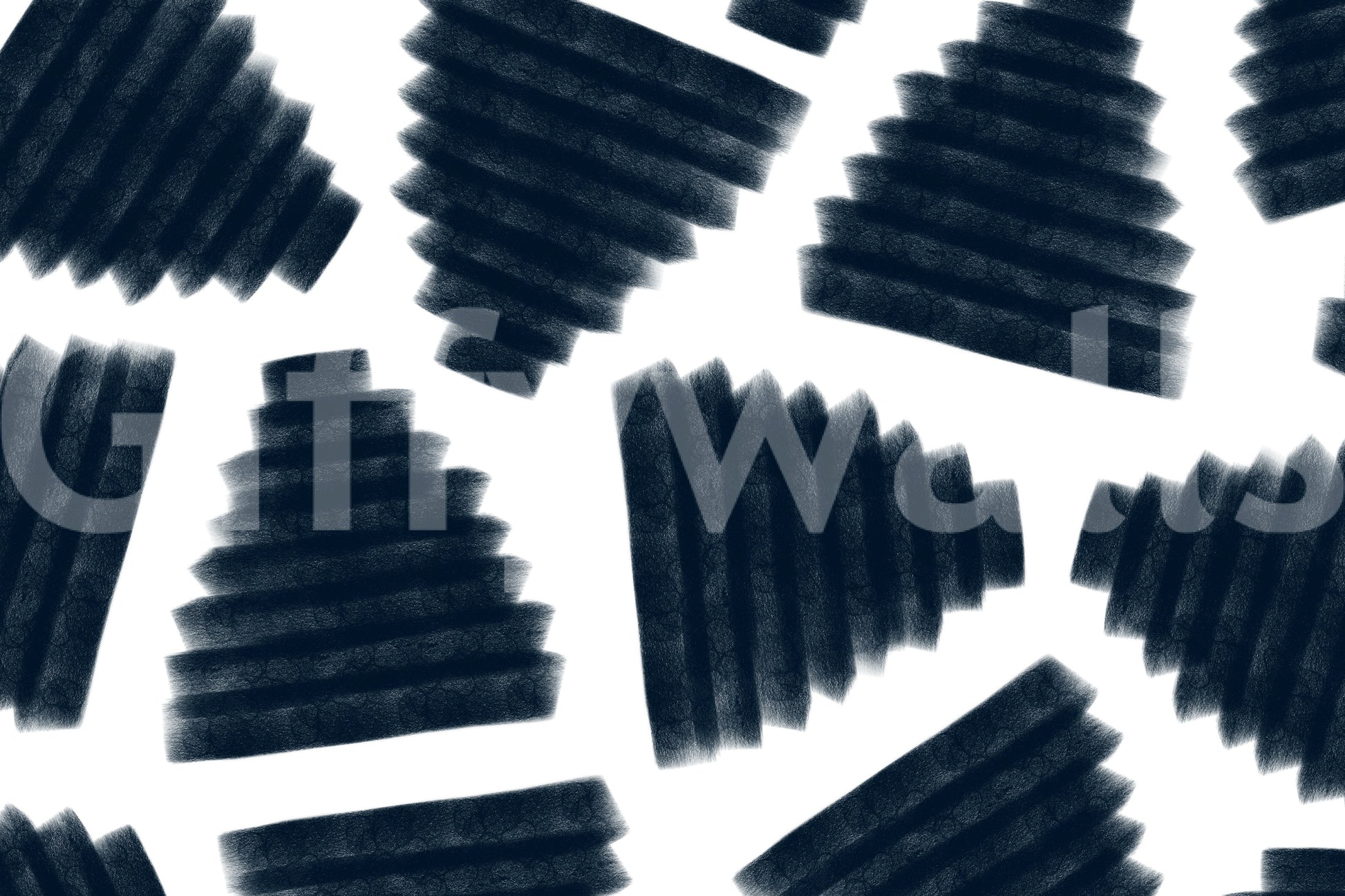 Sophisticated abstract wall mural featuring indigo gradients and soft artistic motion.