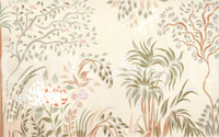 Exquisite floral fantasy Garden Whispers wallpaper sophisticated light toned pattern.