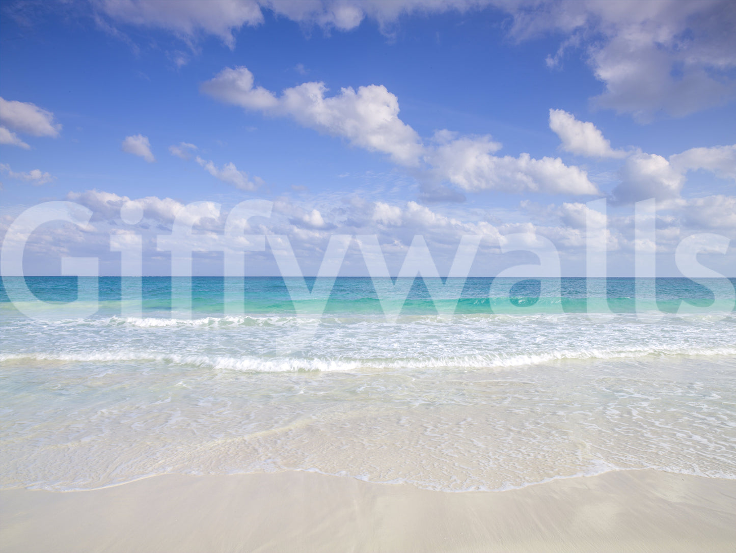 Interior design wall mural Cancun Beach exotic vacation paradise