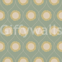 Stylish Retro Radiance design, soft tones, mid-century modern aesthetic wallpaper.