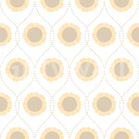 Pretty sunflower esque wallpaper Trellis shape background.