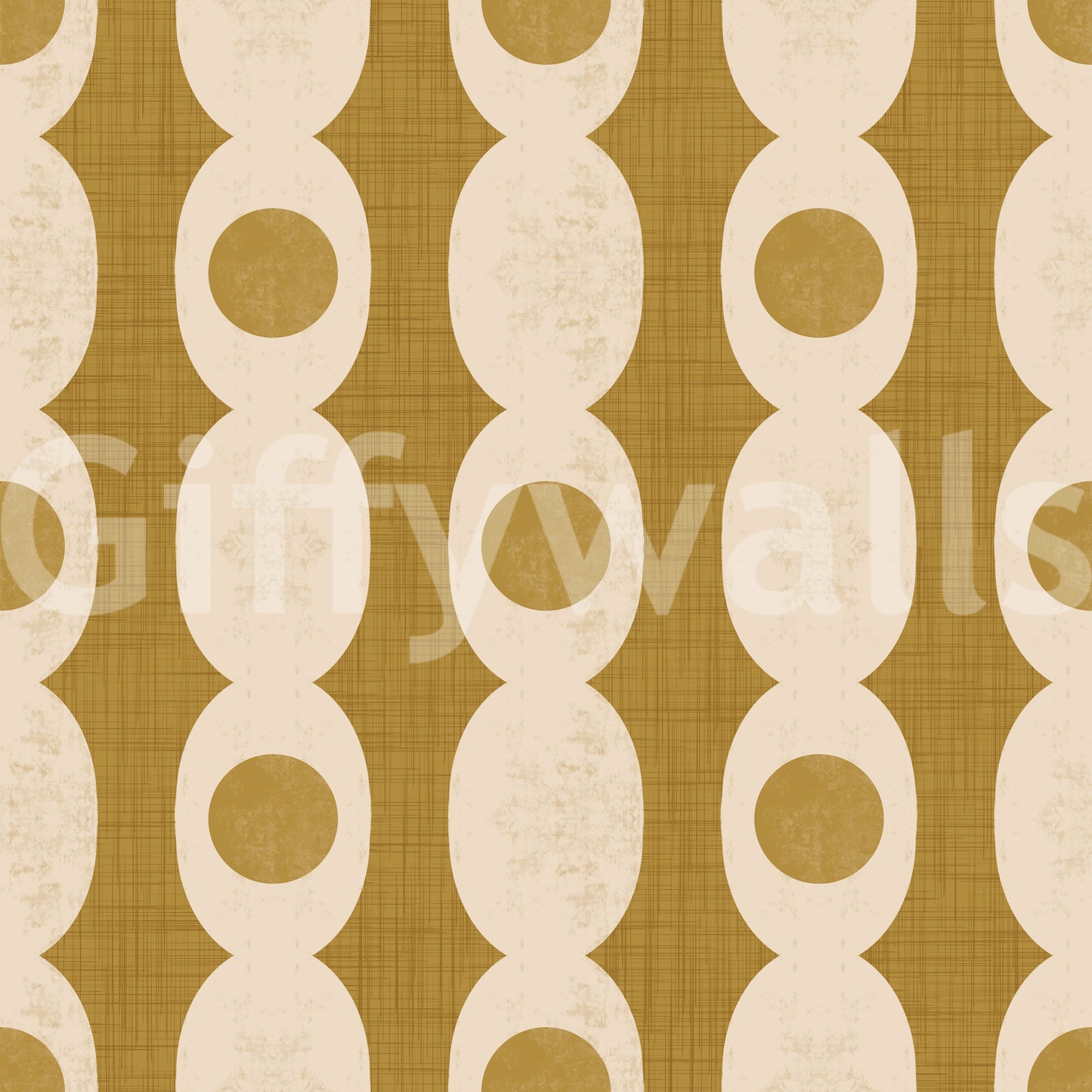 Graphic retro oval shapes creating a vibrant, eye-catching wallpaper.