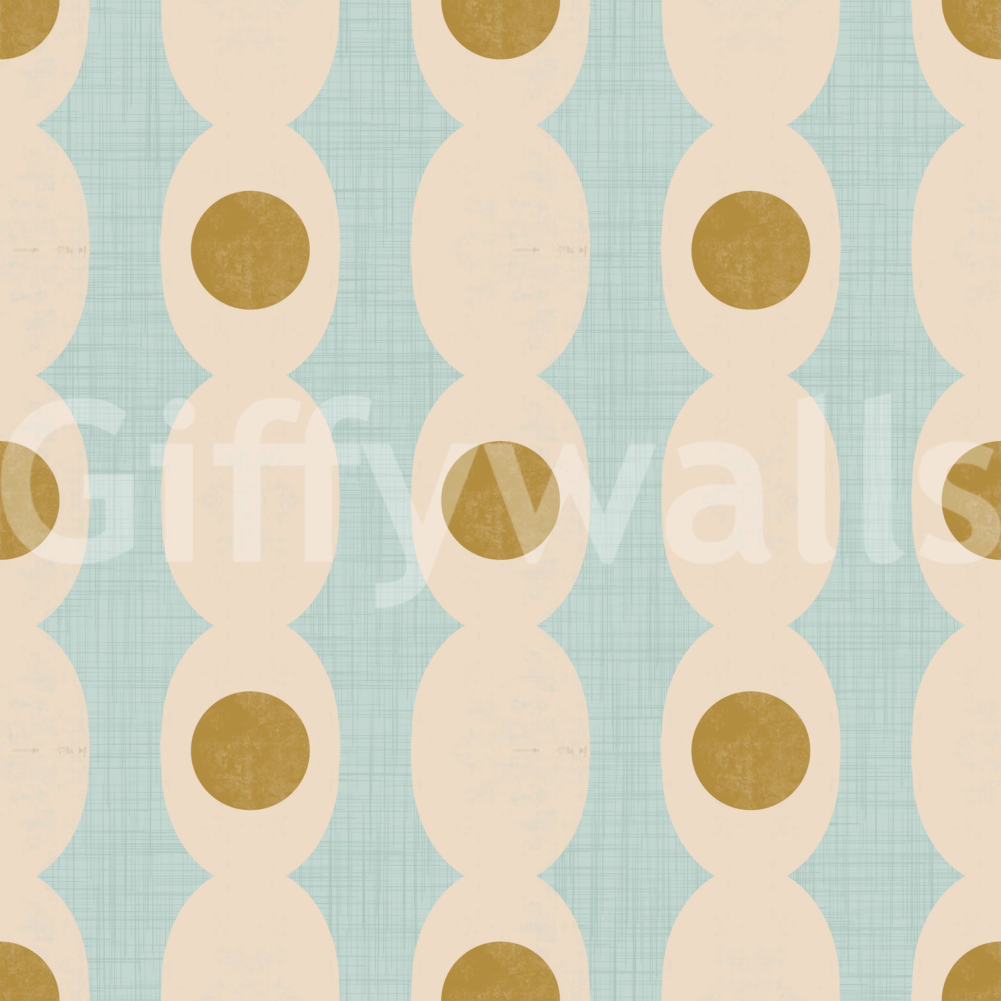 Abstract geometric Hourglass Echo wallpaper for sleek, stylish interiors.