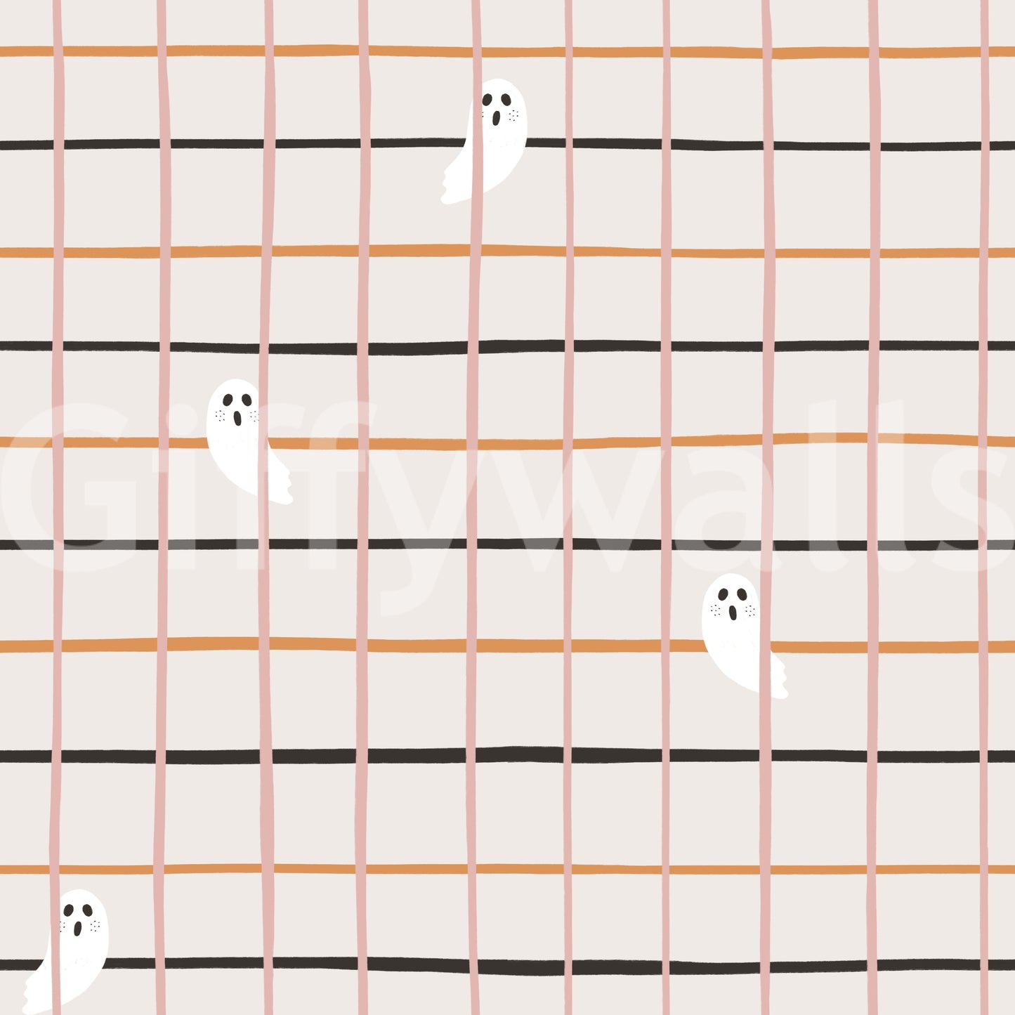 Alternating Halloween stripes evoking a fun, eerie seasonal feel.
