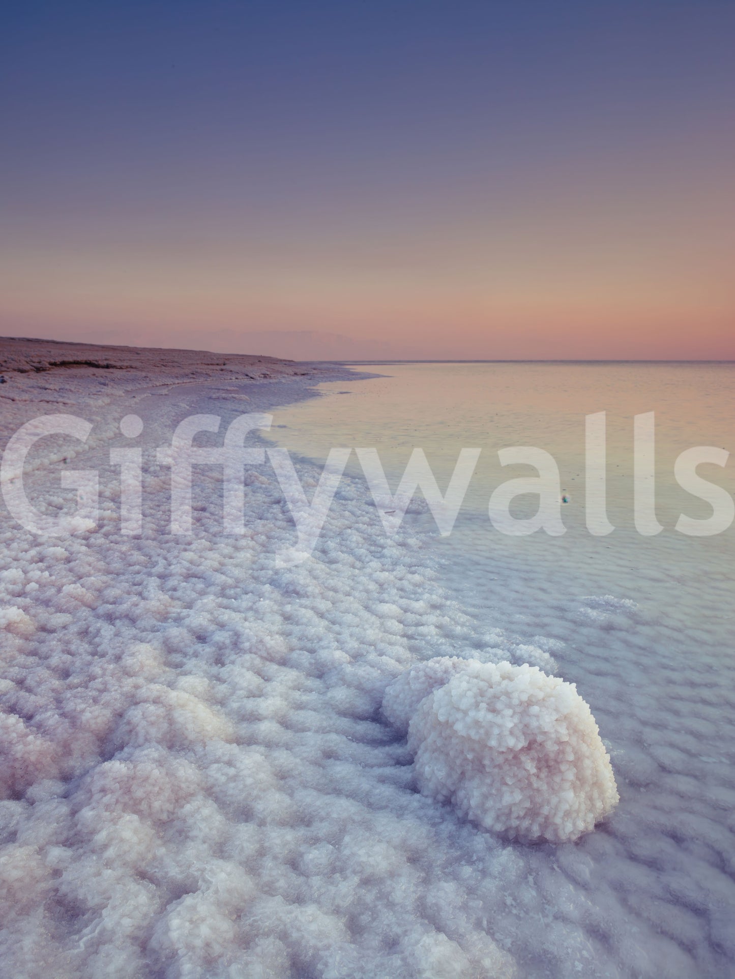 Sparkling Ethereal mural, geological wonder, meditative coast wallpaper.