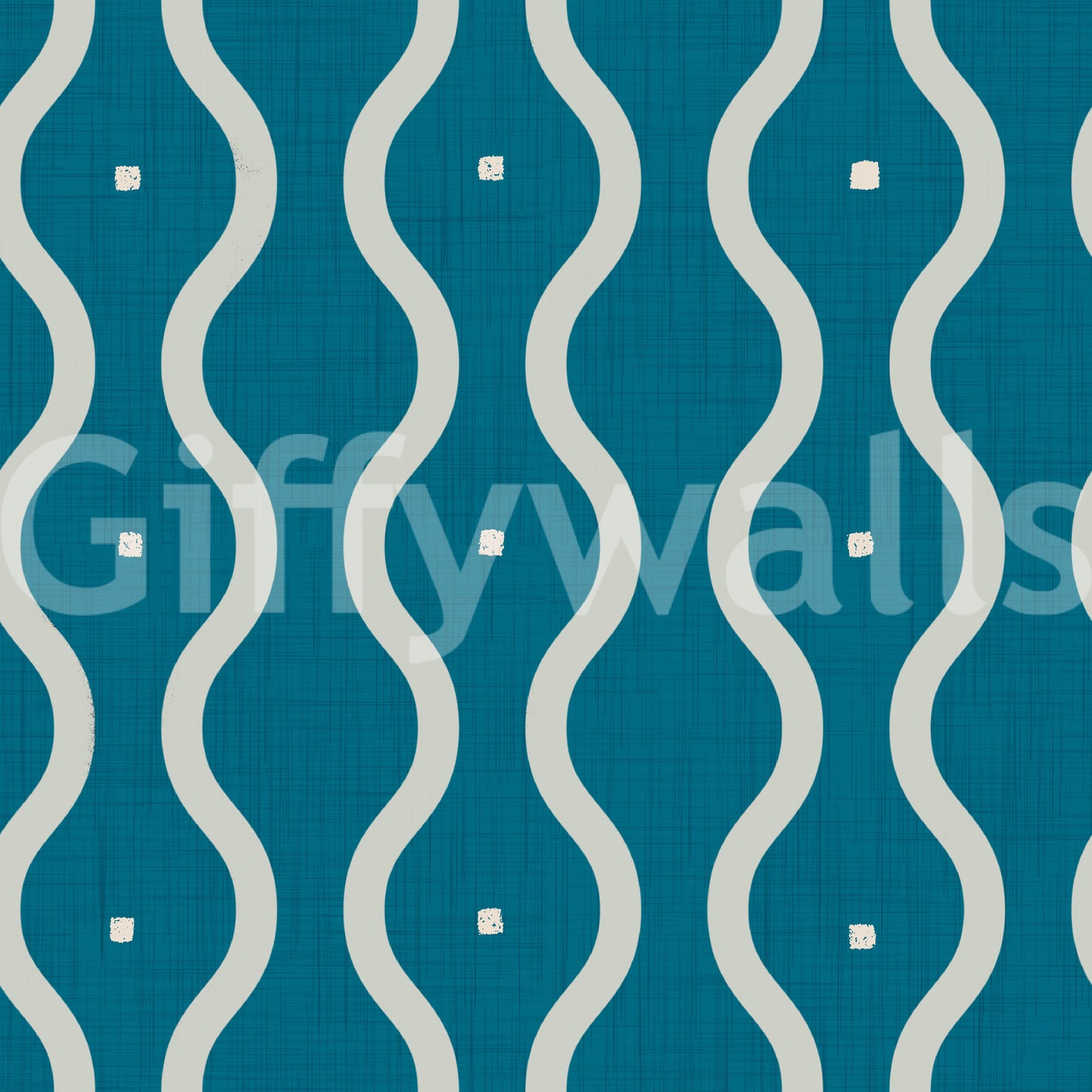 Fresh Retro Waves Teal wallpaper sophisticated rhythm.