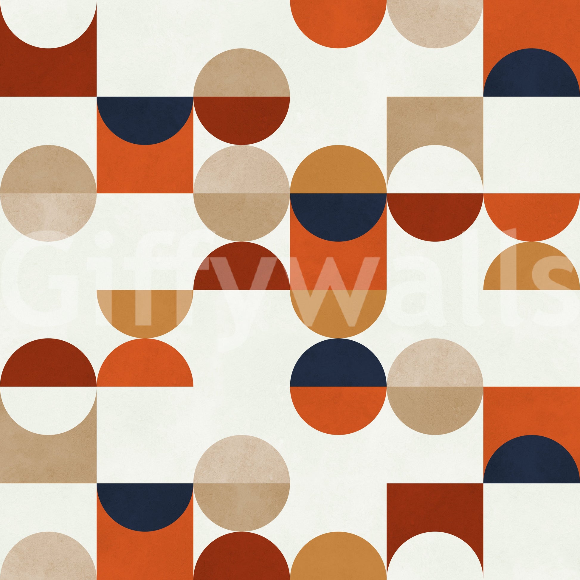 Patterned Tiles geometric wall paper durable finish